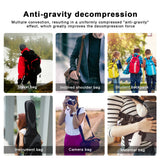 2Pcs Infrared Shoulder Strap Pad Detachable Backpack Decompression Belt Cushion Accessory BlackS