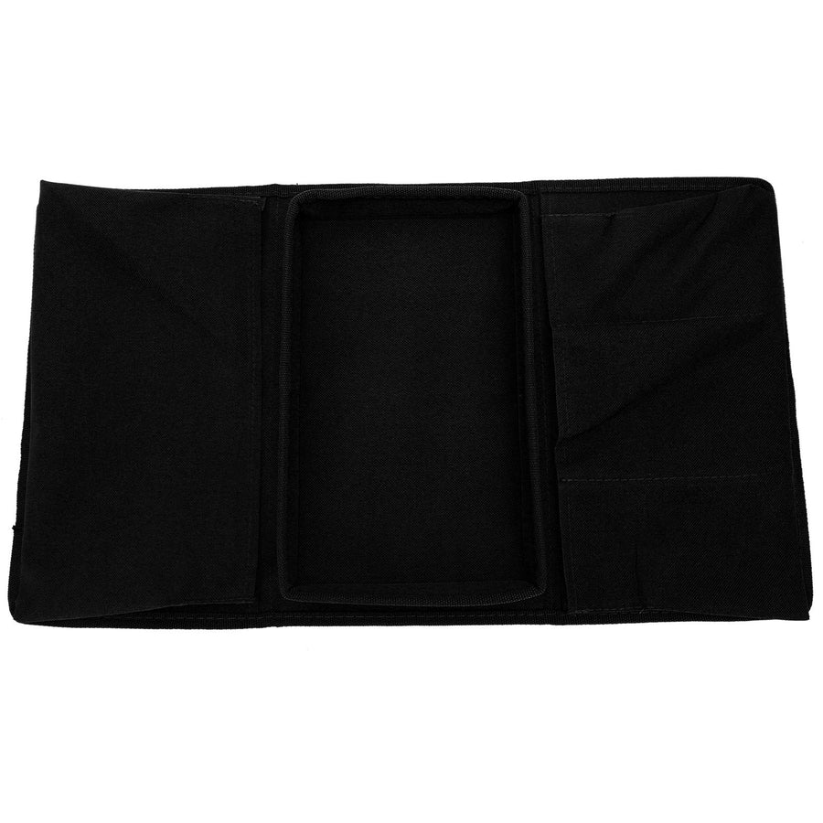 4 Pockets Sofa Armrest TV Remote Control Organizer Armchair Couch Bag with Cup Holder TrayBlack