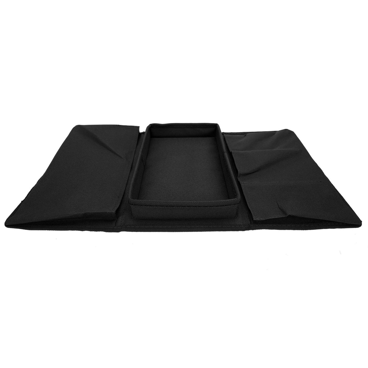 4 Pockets Sofa Armrest TV Remote Control Organizer Armchair Couch Bag with Cup Holder TrayBlack