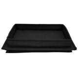 4 Pockets Sofa Armrest TV Remote Control Organizer Armchair Couch Bag with Cup Holder TrayBlack - Close-Up Angle