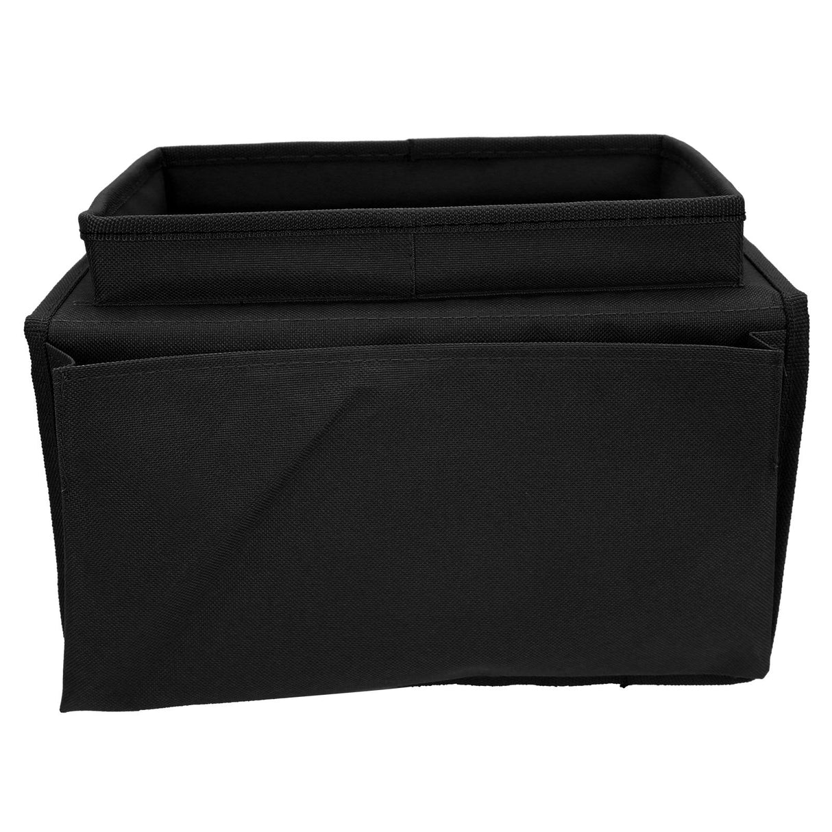 4 Pockets Sofa Armrest TV Remote Control Organizer Armchair Couch Bag with Cup Holder TrayBlack