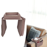 4 Pockets Sofa Armrest TV Remote Control Organizer Armchair Couch Bag with Cup Holder TrayCoffee