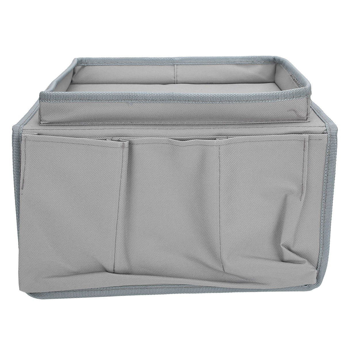 4 Pockets Sofa Armrest TV Remote Control Organizer Armchair Couch Bag with Cup Holder TrayGray