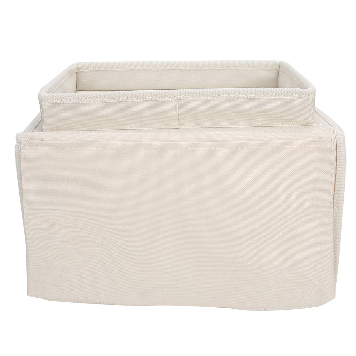 4 Pockets Sofa Armrest TV Remote Control Organizer Armchair Couch Bag with Cup Holder TrayBeige