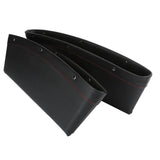 2Pcs Car Seat Slit Organizer Storage Pockets Bag Side Holder for Phone Money Cards KeysBlack - Side View