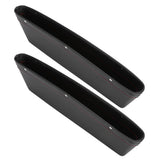 2Pcs Car Seat Slit Organizer Storage Pockets Bag Side Holder for Phone Money Cards KeysBlack - Close-Up Angle