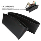 2Pcs Car Seat Slit Organizer Storage Pockets Bag Side Holder for Phone Money Cards KeysBlack - Extra Image