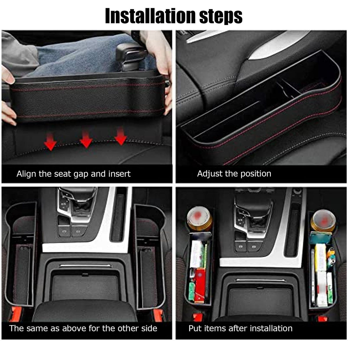 Car Seat Gaps Organizer Multifunctional Storage Box Water Cup Holder Car SuppliesDriver Side