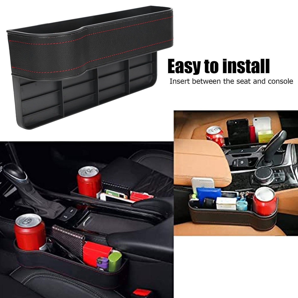 Car Seat Gaps Organizer Multifunctional Storage Box Water Cup Holder Car SuppliesDriver Side