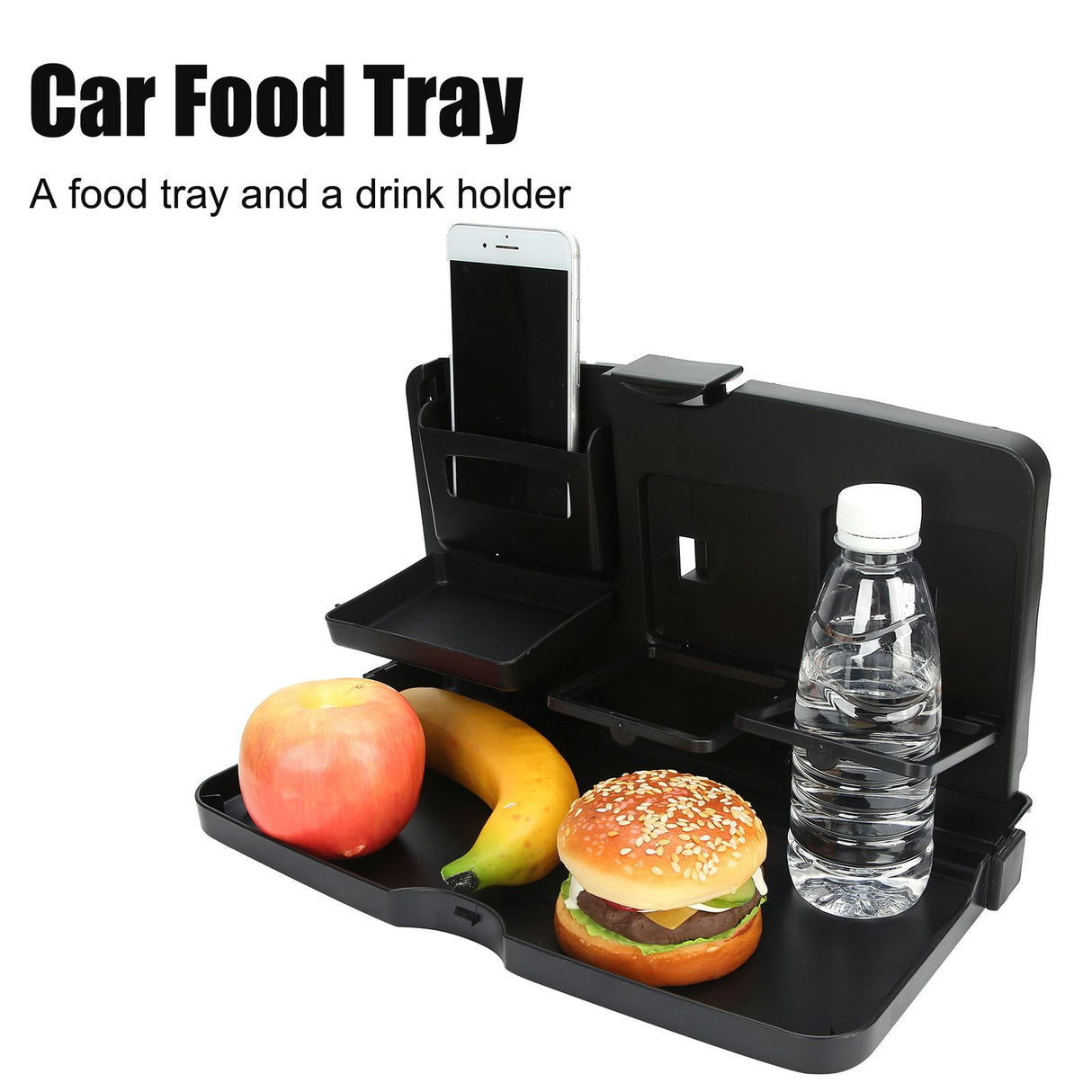 Car Food Tray Multi‑Functional Portable Folding Car Vehicle Seat Food Meal Snack Tray