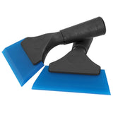 2pcs Car Window Scraper Water Ice Squeegee Snow Shovel NonSlip Handle Glass Cleaning Tool