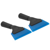 2pcs Car Window Scraper Water Ice Squeegee Snow Shovel NonSlip Handle Glass Cleaning Tool