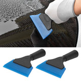2pcs Car Window Scraper Water Ice Squeegee Snow Shovel NonSlip Handle Glass Cleaning Tool - Extra Image