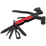 15In1 Axe Hammer MultiFunctional Camping Survival Screwdrivers Pliers Bottle Opener(Red )