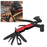 15In1 Axe Hammer MultiFunctional Camping Survival Screwdrivers Pliers Bottle Opener(Red ) - Extra Image