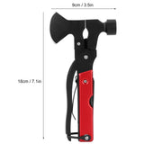 15In1 Axe Hammer MultiFunctional Camping Survival Screwdrivers Pliers Bottle Opener(Red ) - Extra Image