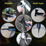 15In1 Axe Hammer MultiFunctional Camping Survival Screwdrivers Pliers Bottle Opener(Blue )