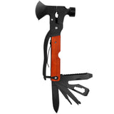 15In1 Axe Hammer MultiFunctional Camping Survival Screwdrivers Pliers Bottle Opener(Wood Grain )