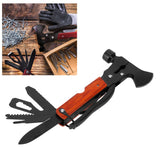 15In1 Axe Hammer MultiFunctional Camping Survival Screwdrivers Pliers Bottle Opener(Wood Grain )