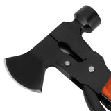 15In1 Axe Hammer MultiFunctional Camping Survival Screwdrivers Pliers Bottle Opener(Wood Grain )