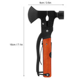 15In1 Axe Hammer MultiFunctional Camping Survival Screwdrivers Pliers Bottle Opener(Wood Grain ) - Extra Image