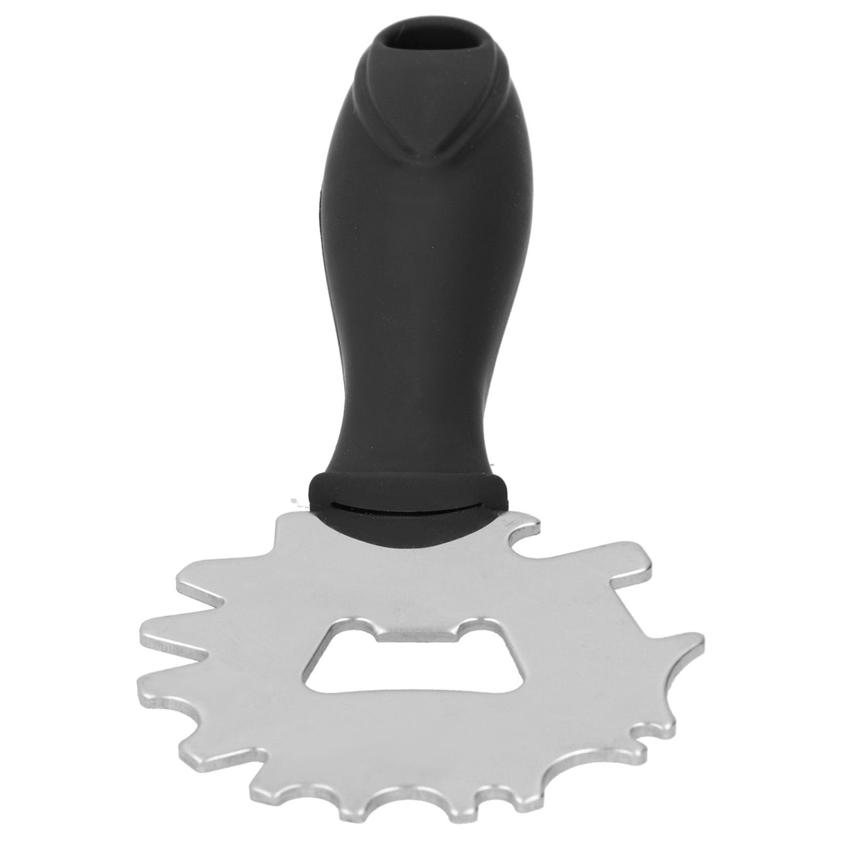 Stainless Steel BBQ Grill Scraper Barbecue Cleaner Tool Bristle Free with Beer Bottle Opener