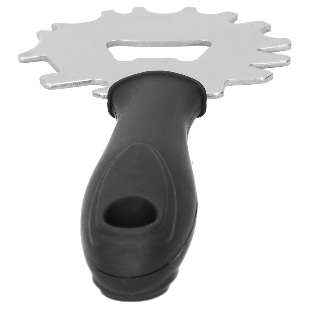 Stainless Steel BBQ Grill Scraper Barbecue Cleaner Tool Bristle Free with Beer Bottle Opener