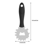 Stainless Steel BBQ Grill Scraper Barbecue Cleaner Tool Bristle Free with Beer Bottle Opener