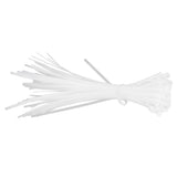 100Pcs Cable Ties Multiple Use Fastener Thick Thin Nylon Zip Wraps Supplies 8 x 400White - Close-Up Angle