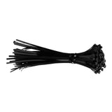 100Pcs Cable Ties Multiple Use Fastener Thick Thin Nylon Zip Wraps Supplies 8 x 400Black