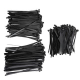 300PCS Cable Ties Multi Size Long Zip Ties for Home Office Garden Fastener SuppliesBlack
