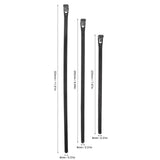 300PCS Cable Ties Multi Size Long Zip Ties for Home Office Garden Fastener SuppliesBlack - Extra Image