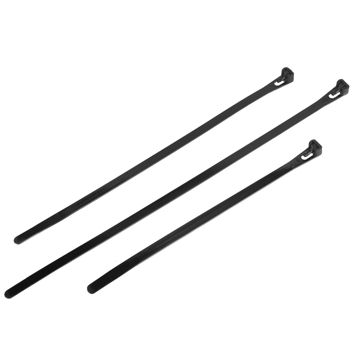 300PCS Cable Ties Multi Size Long Zip Ties for Home Office Garden Fastener SuppliesBlack