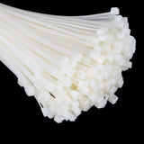 5Packs Cable Ties Zip Wraps Set Disposable Nylon Wire Cord Strap Fastener Fastening OrganizerWhite - Extra Image