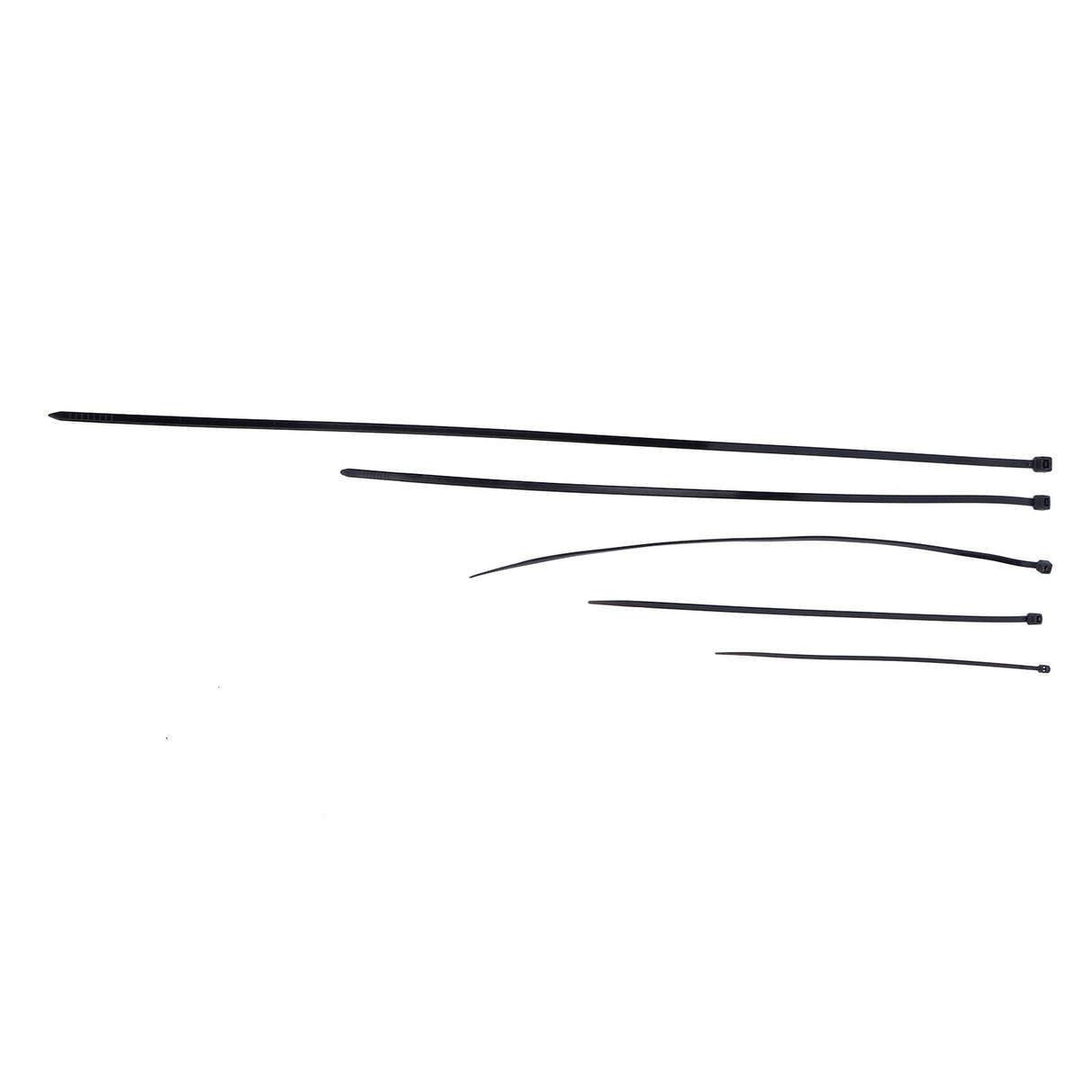 5Packs Cable Ties Zip Wraps Set Disposable Nylon Wire Cord Strap Fastener Fastening OrganizerBlack