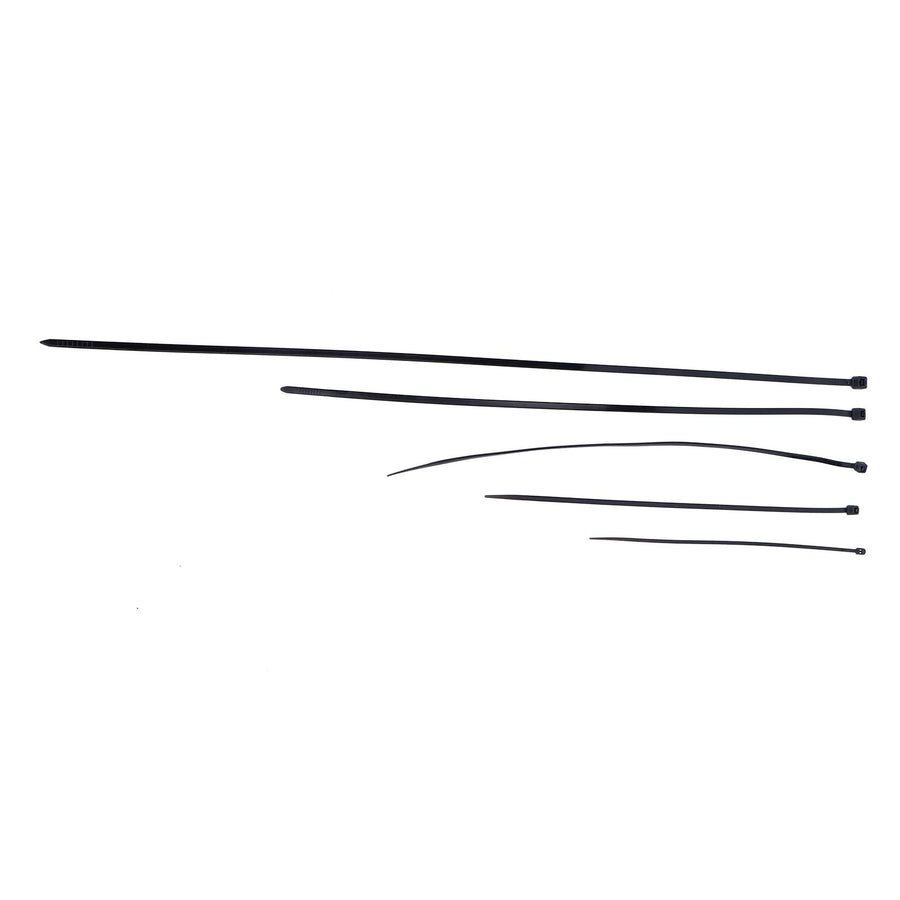 5Packs Cable Ties Zip Wraps Set Disposable Nylon Wire Cord Strap Fastener Fastening OrganizerBlack