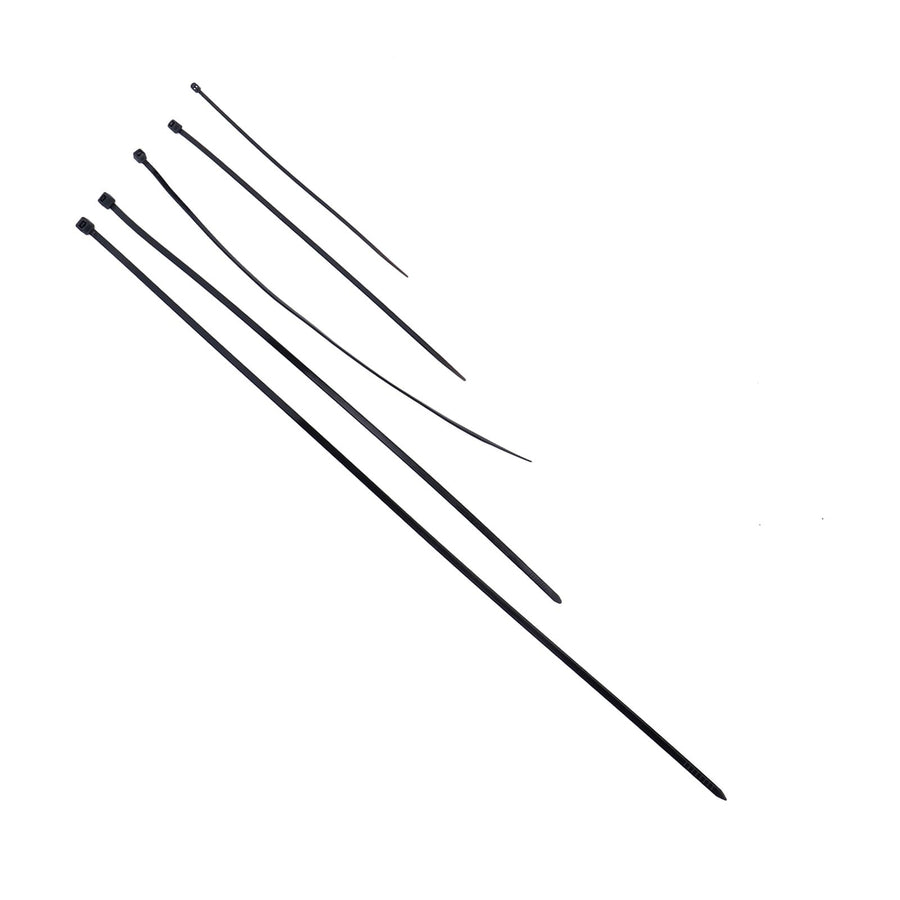 5Packs Cable Ties Zip Wraps Set Disposable Nylon Wire Cord Strap Fastener Fastening OrganizerBlack