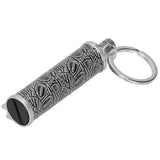 Cigarette Lighter Matchstick Kerosene Lighter Waterproof Lighter Outdoor Vintage Key ChainGray - Rear View