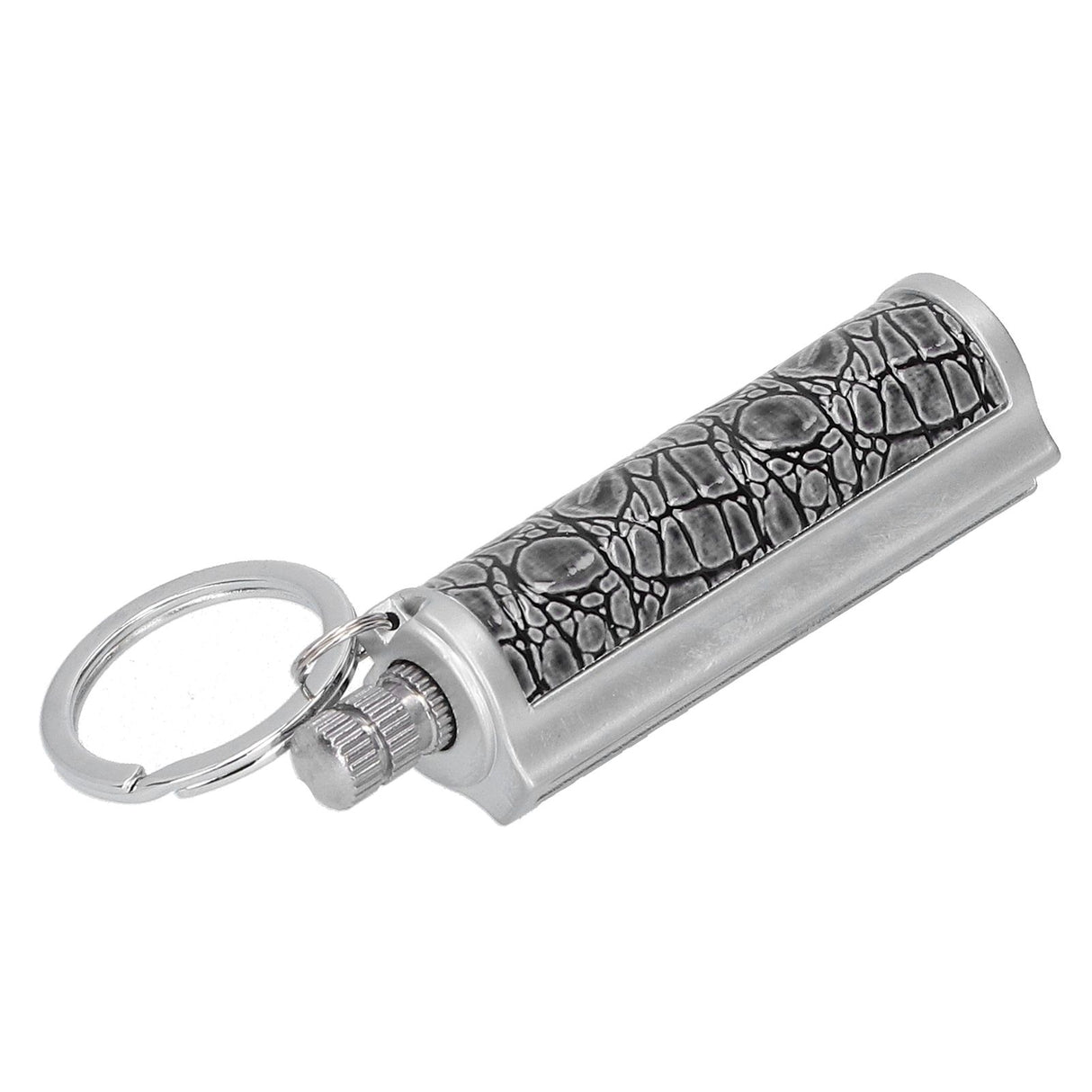 Cigarette Lighter Matchstick Kerosene Lighter Waterproof Lighter Outdoor Vintage Key ChainGray