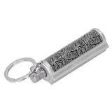 Cigarette Lighter Matchstick Kerosene Lighter Waterproof Lighter Outdoor Vintage Key ChainGray - Close-Up Angle