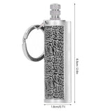 Cigarette Lighter Matchstick Kerosene Lighter Waterproof Lighter Outdoor Vintage Key ChainGray - Extra Image