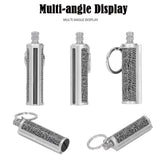 Cigarette Lighter Matchstick Kerosene Lighter Waterproof Lighter Outdoor Vintage Key ChainGray