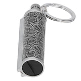 Cigarette Lighter Matchstick Kerosene Lighter Waterproof Lighter Outdoor Vintage Key ChainGray