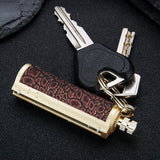 Cigarette Lighter Matchstick Kerosene Lighter Waterproof Lighter Outdoor Vintage Key ChainGolden Brown - Extra Image