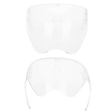 Anti-Fog Transparent Face Shield Full Face Covering Protective Visor for Office School Restaurants