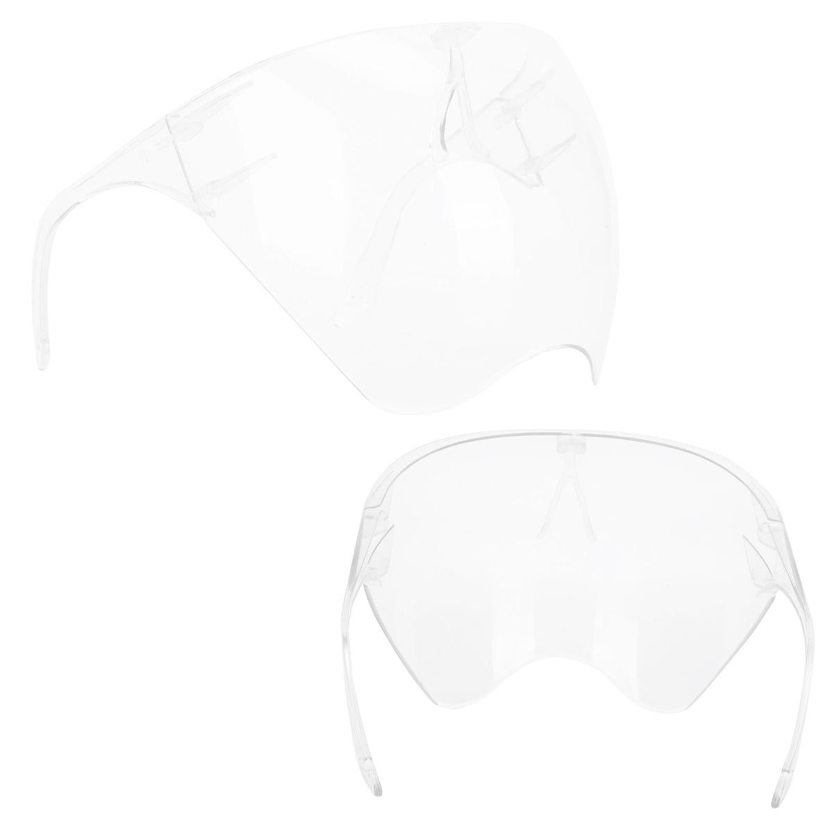 Anti-Fog Transparent Face Shield Full Face Covering Protective Visor for Office School Restaurants