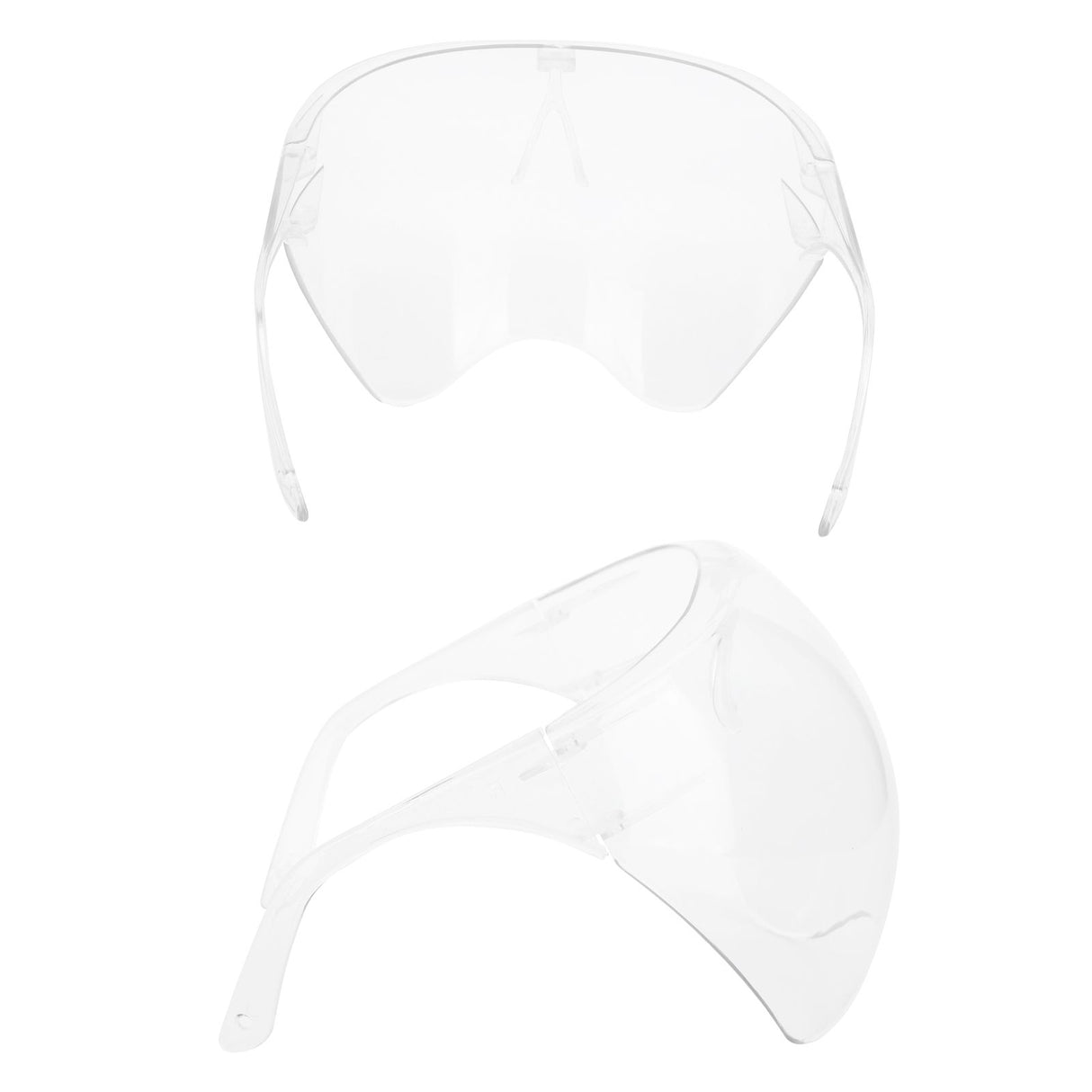 Anti-Fog Transparent Face Shield Full Face Covering Protective Visor for Office School Restaurants