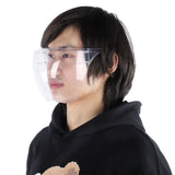 Anti-Fog Transparent Face Shield Full Face Covering Protective Visor for Office School Restaurants