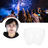 Anti-Fog Transparent Face Shield Full Face Covering Protective Visor for Office School Restaurants