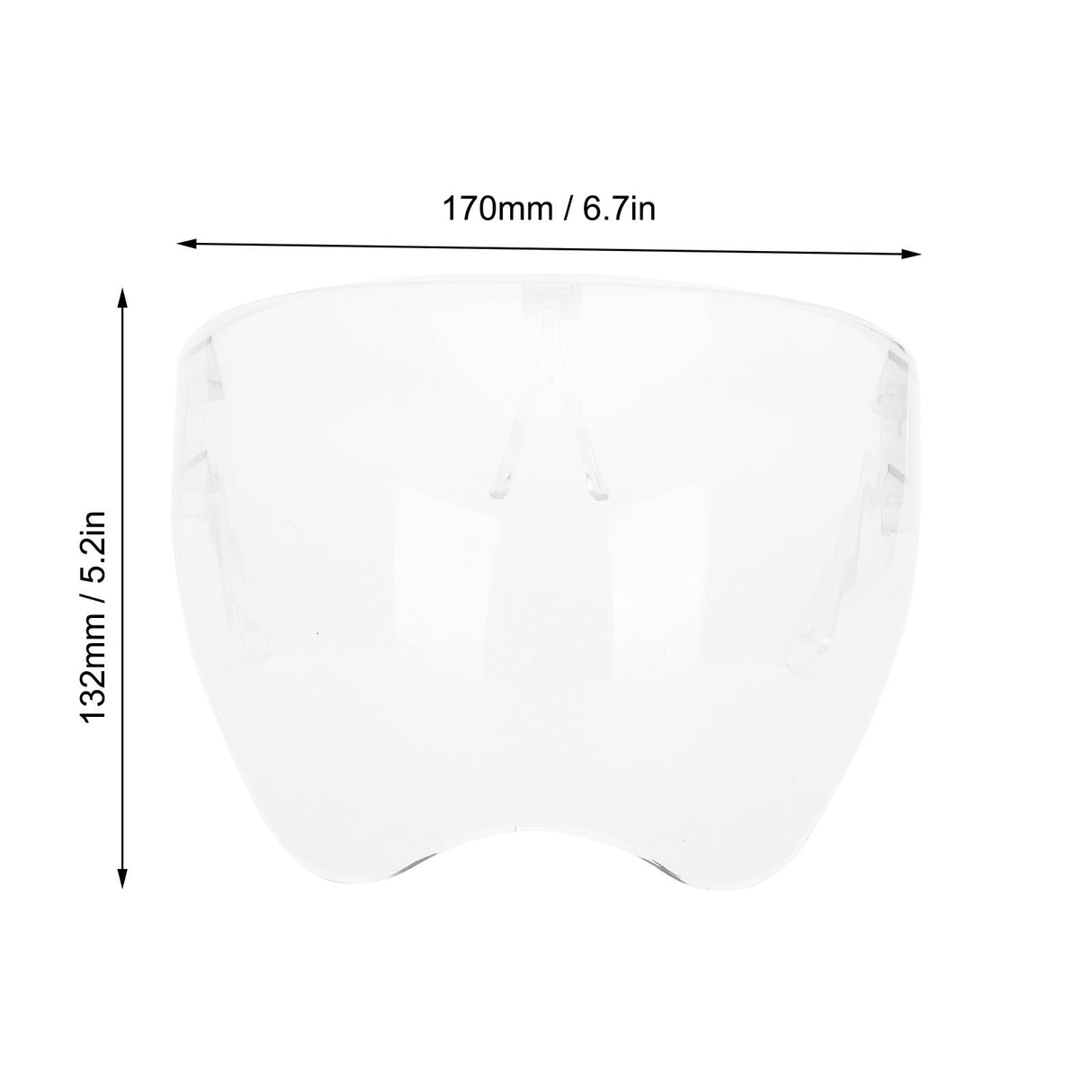 Anti-Fog Transparent Face Shield Full Face Covering Protective Visor for Office School Restaurants